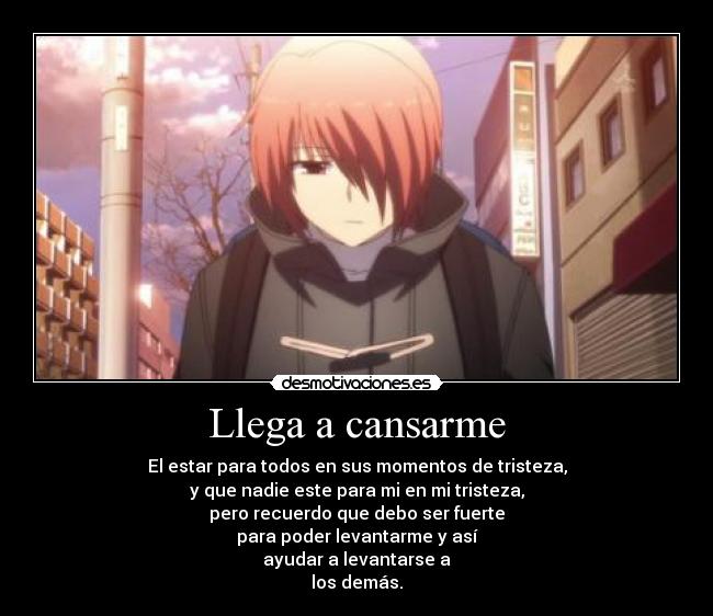 Llega a cansarme -