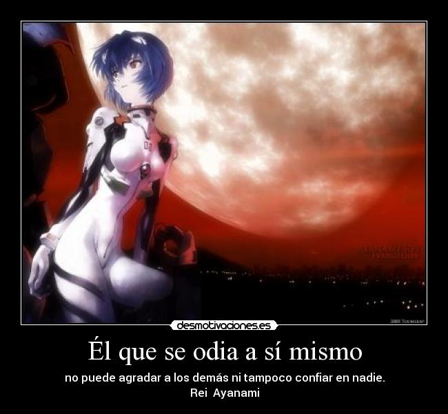 carteles rei ayanami evangelion desmotivaciones