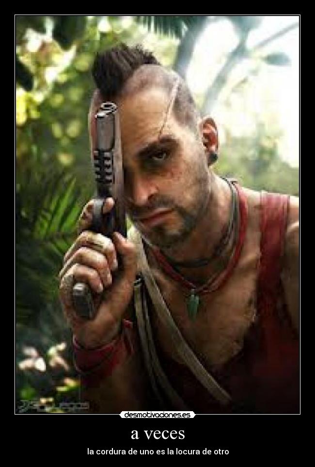 carteles vaas locura cordura far cry desmotivaciones