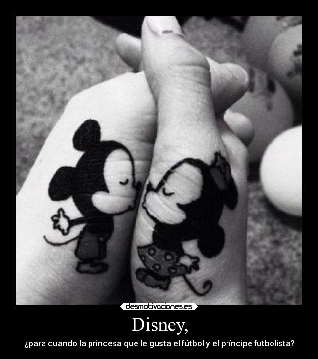 Disney, - ¿para cuando la princesa que le gusta el fútbol y el príncipe futbolista?