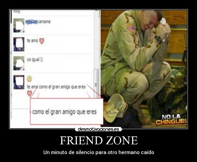 FRIEND ZONE - Un minuto de silencio para otro hermano caído