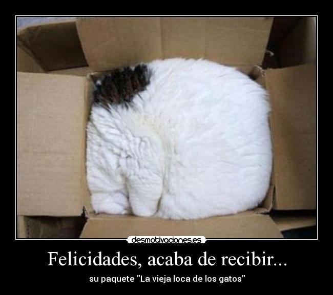 Felicidades, acaba de recibir... -
