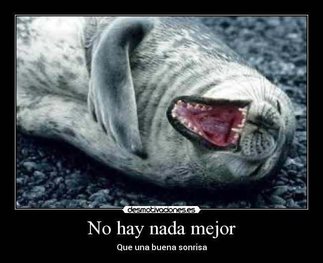 No hay nada mejor - Que una buena sonrisa