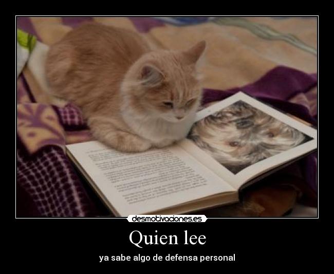 Quien lee - ya sabe algo de defensa personal