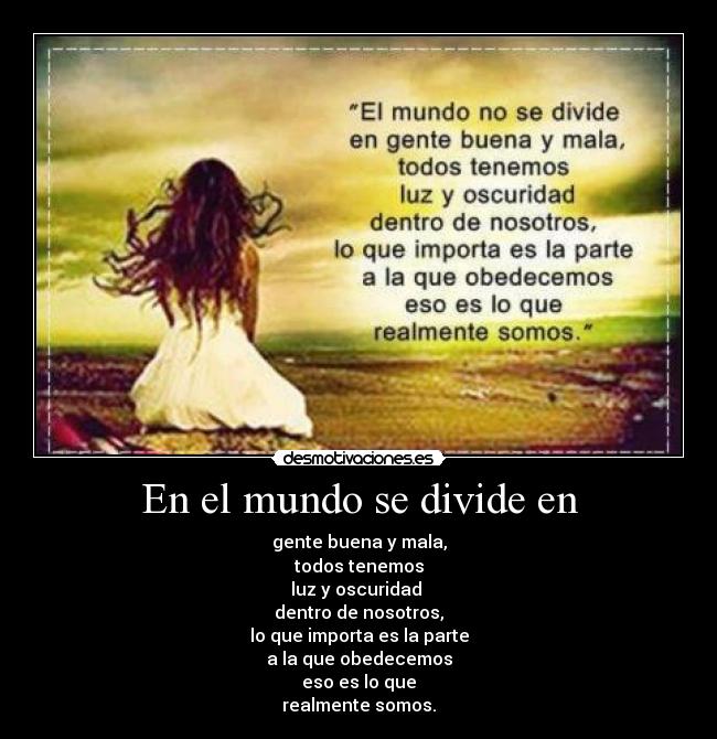 carteles mundo mundo con gente buena mala desmotivaciones