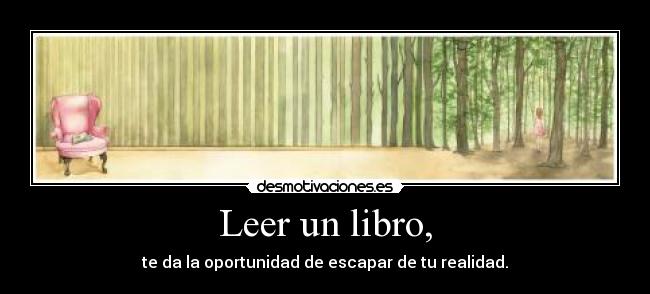 Leer un libro, -