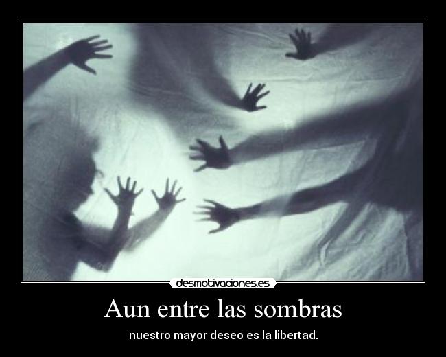 Aun entre las sombras - nuestro mayor deseo es la libertad.