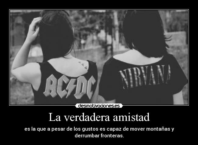 La verdadera amistad -