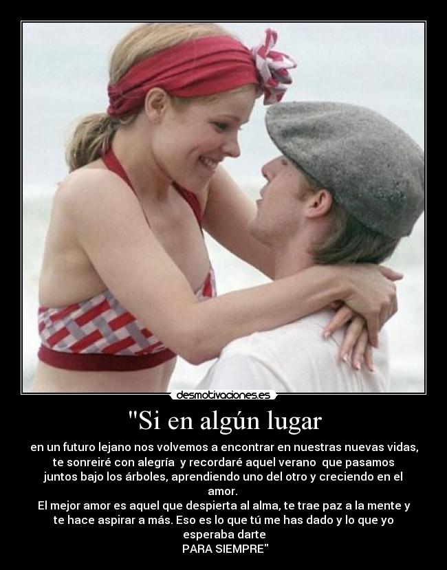 Si en algún lugar -