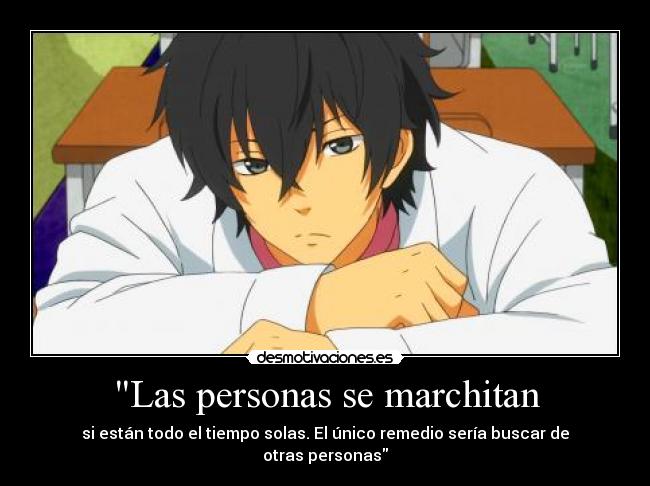 Las personas se marchitan -