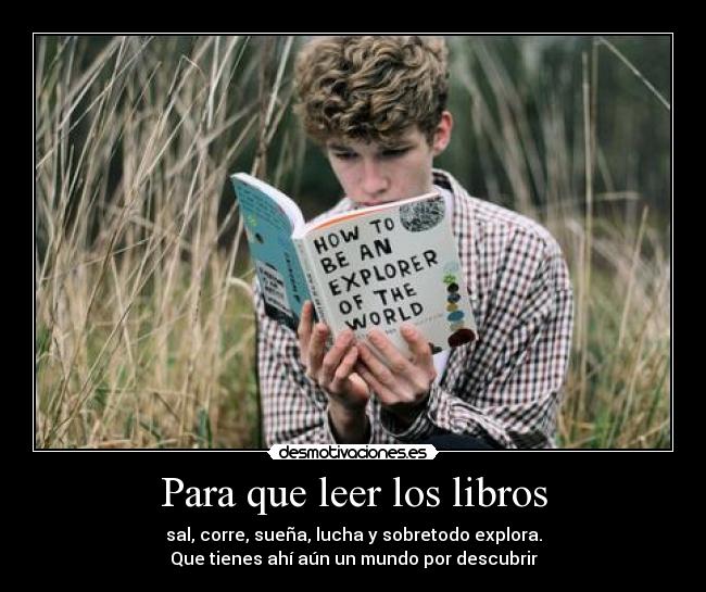 Para que leer los libros -