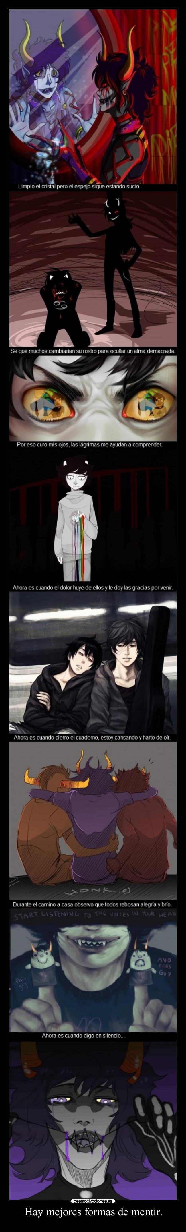 carteles homestuck gamzee karkat vriska travos harukaze desmotivaciones