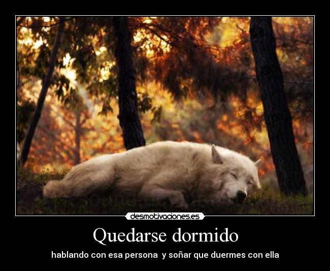 Quedarse dormido - hablando con esa persona y soñar que duermes con ella