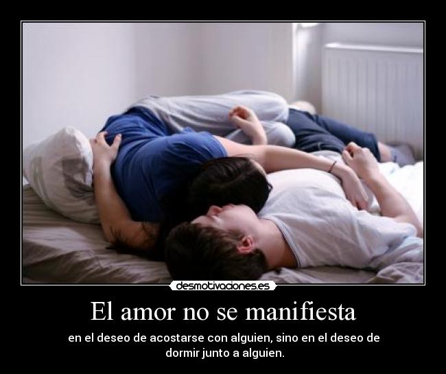 El amor no se manifiesta -