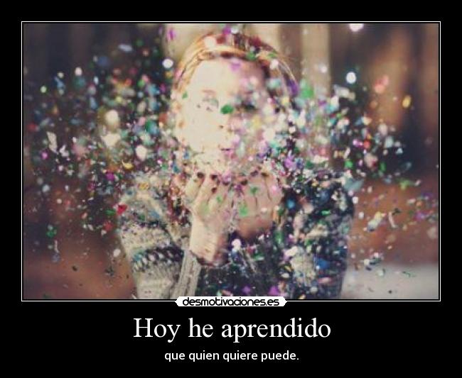 Hoy he aprendido - 