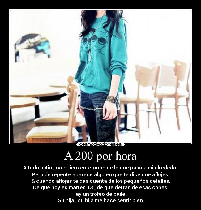 A 200 por hora -