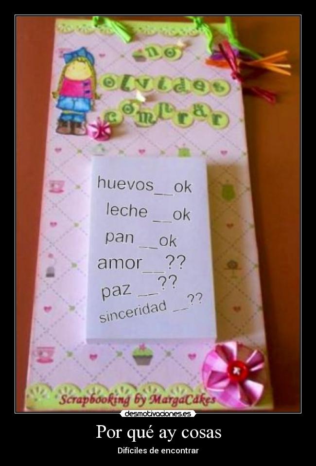 Por qué ay cosas - Difíciles de encontrar