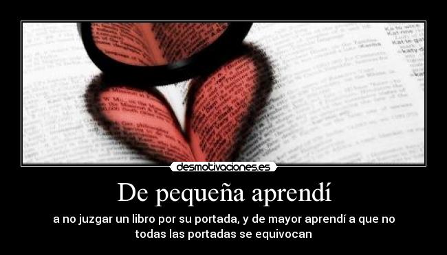 De pequeña aprendí - 