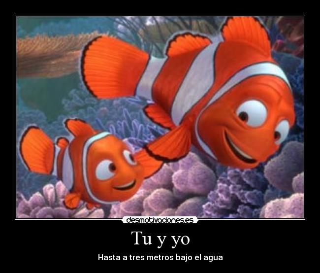 Tu y yo - Hasta a tres metros bajo el agua