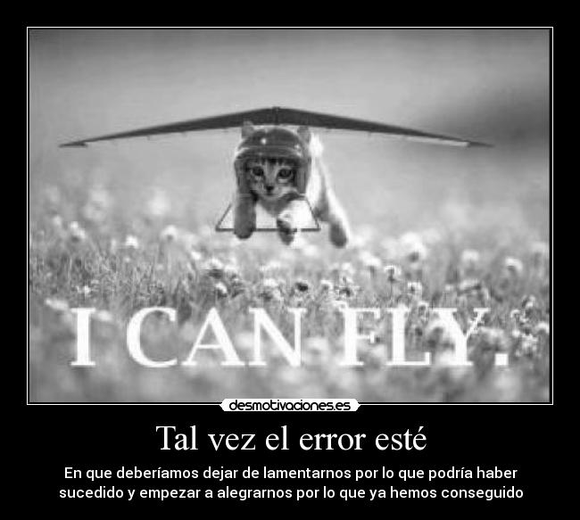 Tal vez el error esté - 