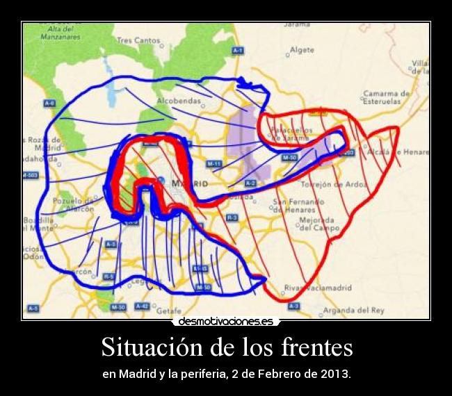 Situación de los frentes - 