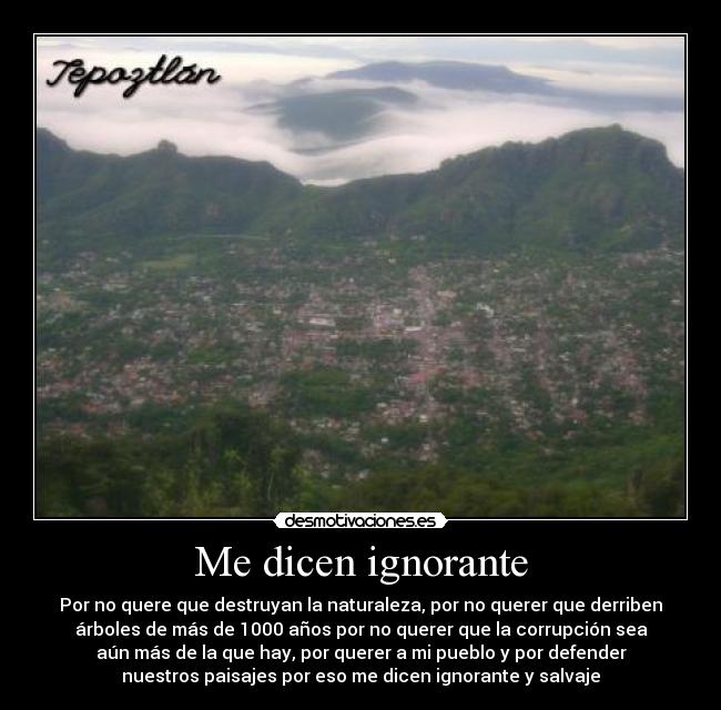 Me dicen ignorante - 