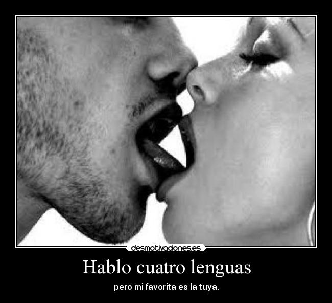 carteles beso lengua favorito lenguas lavoritos besos amor relacion desmotivaciones