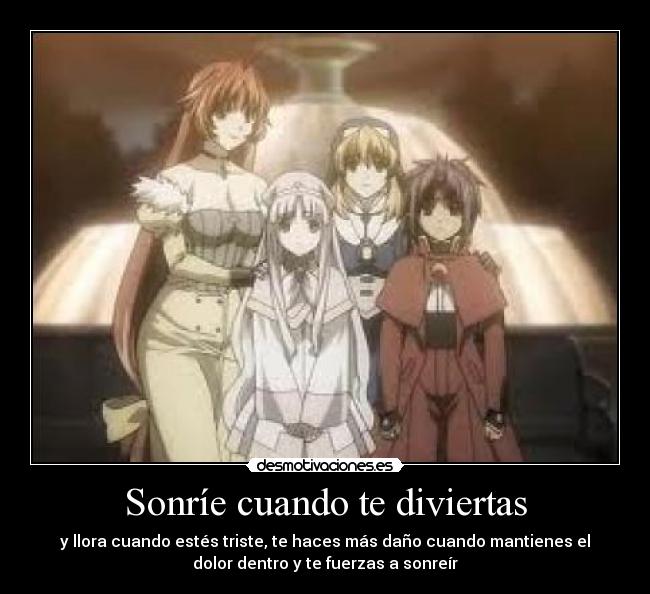 Sonríe cuando te diviertas - 