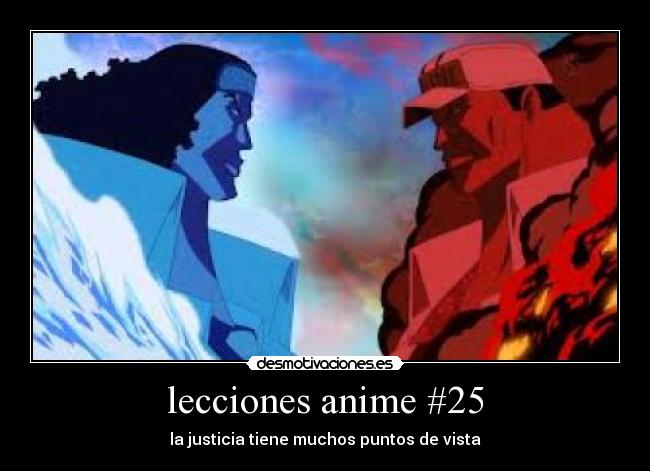 lecciones anime #25 - la justicia tiene muchos puntos de vista