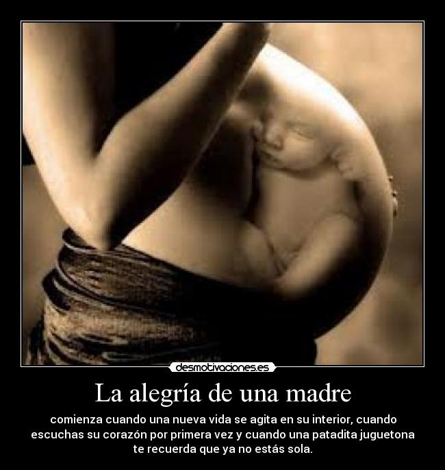 La alegría de una madre -