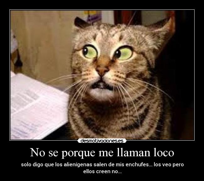 No se porque me llaman loco -