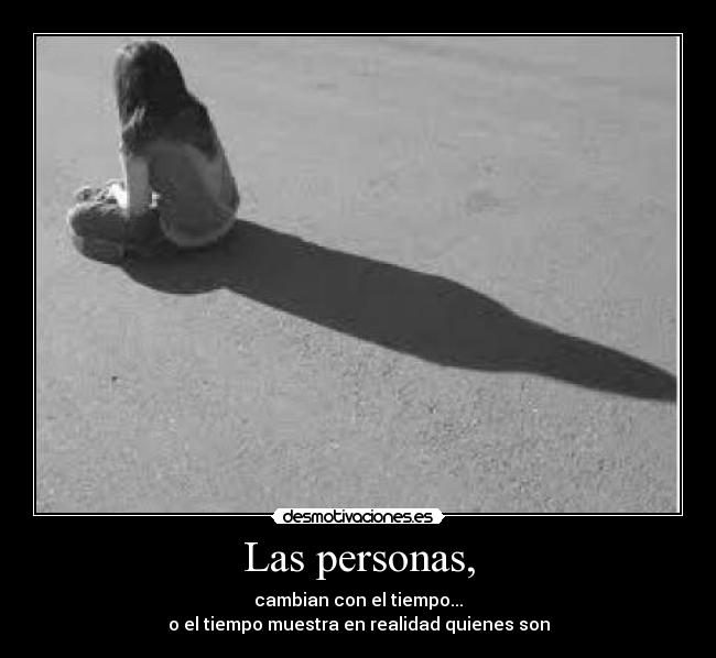 Las personas, - 