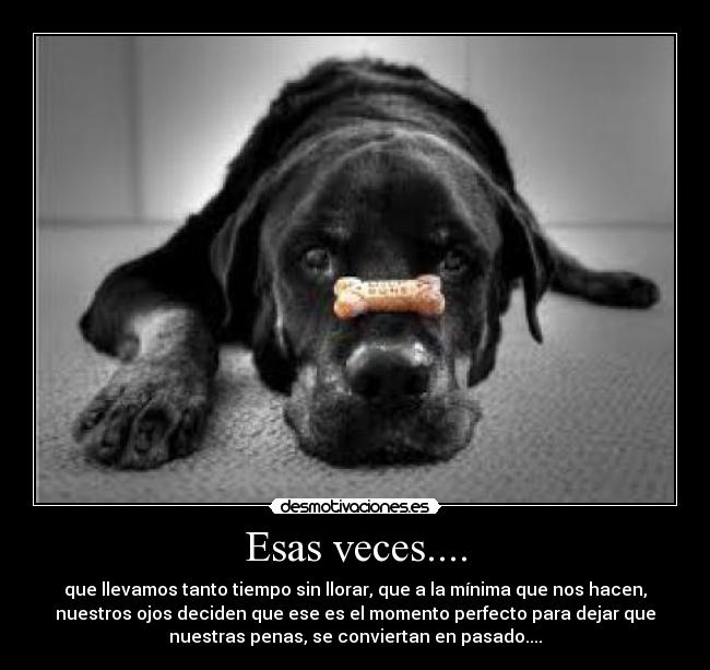 Esas veces.... -