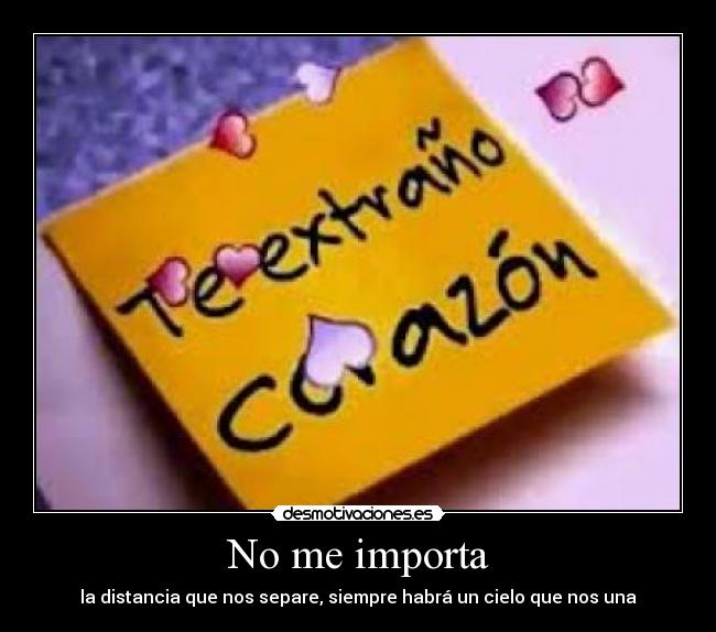 No me importa -