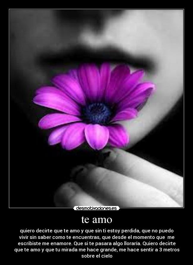 te amo -