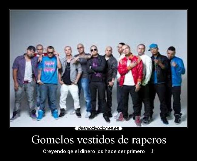 Gomelos vestidos de raperos - 