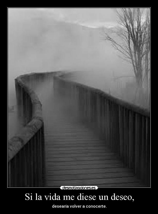 Si la vida me diese un deseo, -