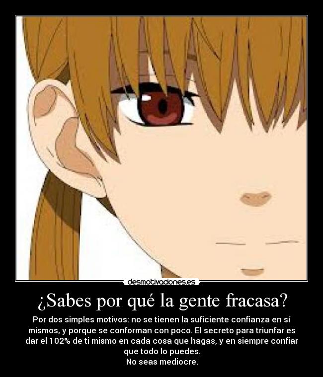 ¿Sabes por qué la gente fracasa? - 