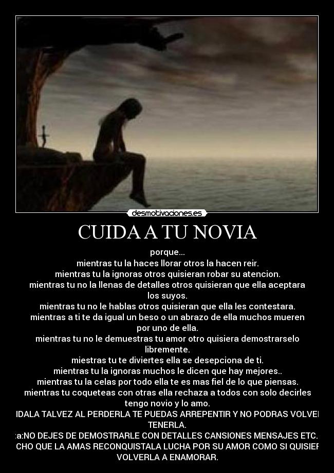 CUIDA A TU NOVIA -