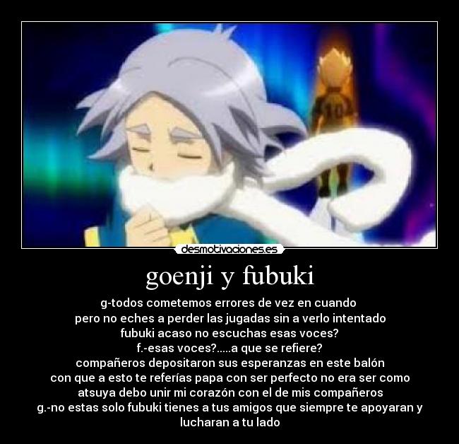 goenji y fubuki -