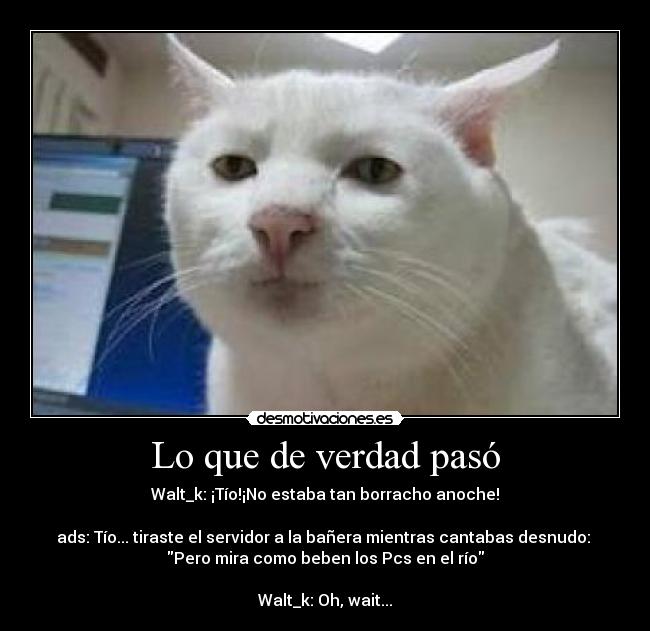 Lo que de verdad pasó -