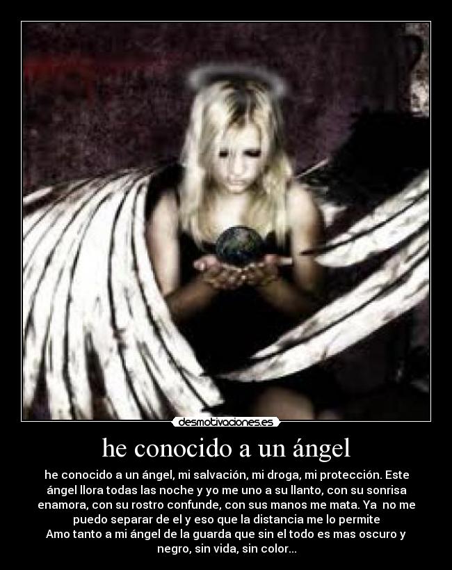he conocido a un ángel -