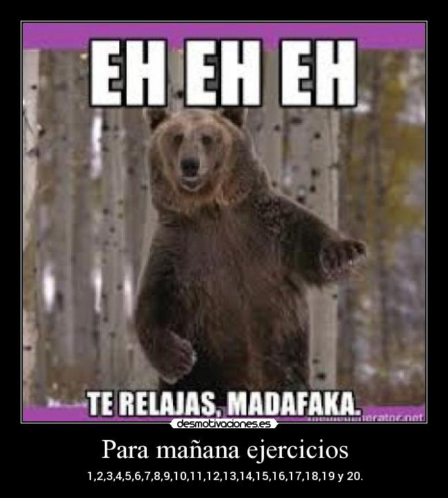 Para mañana ejercicios - 