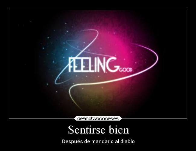 Sentirse bien -