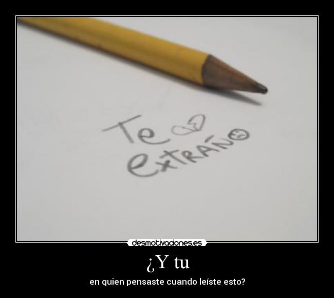 ¿Y tu -