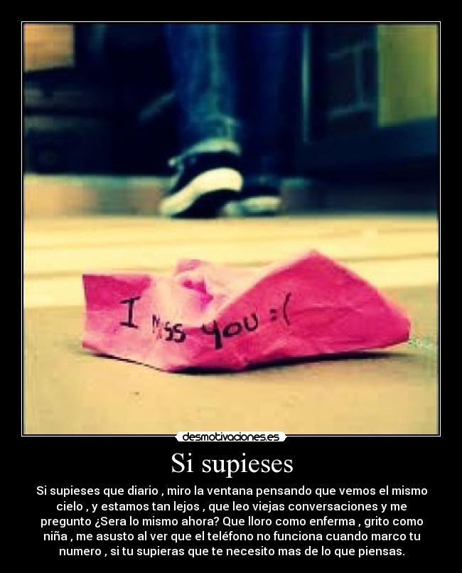 Si supieses -