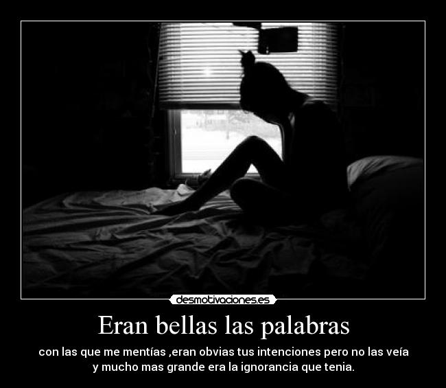 Eran bellas las palabras - 