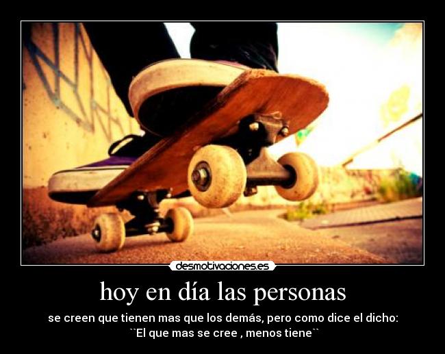 hoy en día las personas -