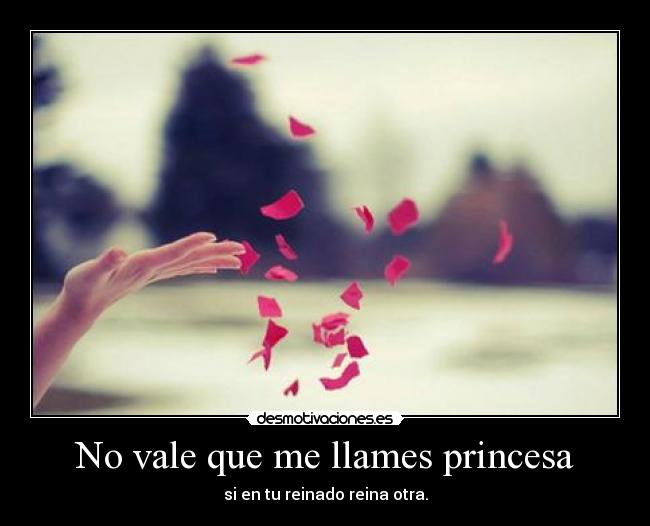No vale que me llames princesa -