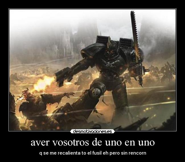 aver vosotros de uno en uno - 